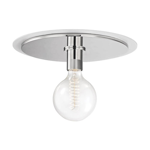 Mitzi Milo Polished Nickel Flush Ceiling Mount - Final Sale