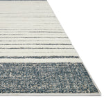 Loloi II Hagen White/Ocean Power Loomed Rug