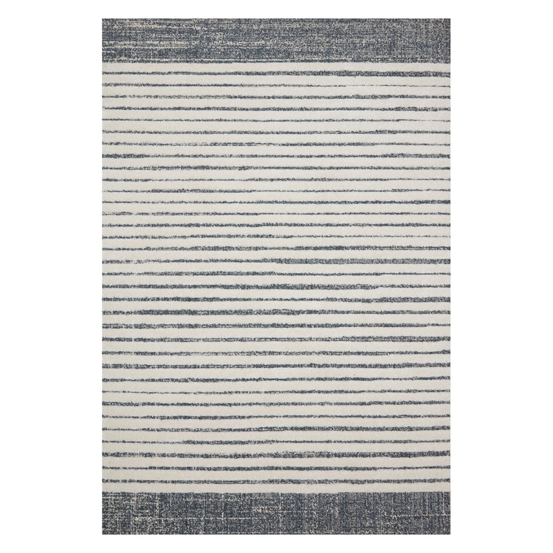 Loloi II Hagen White/Ocean Power Loomed Rug