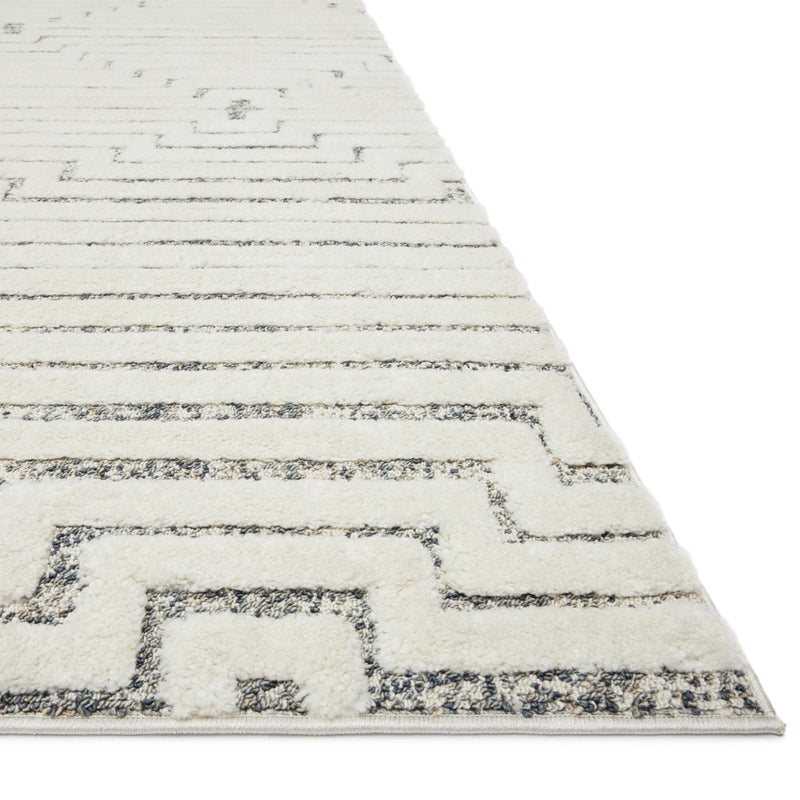 Loloi II Hagen White/Sky Power Loomed Rug