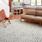 Loloi II Hagen White/Sky Power Loomed Rug