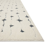 Loloi II Hagen White/Navy Power Loomed Rug