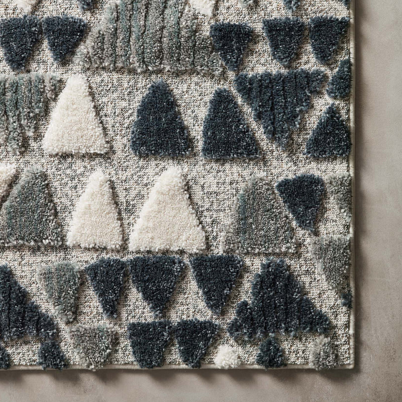 Loloi II Hagen Slate/Denim Power Loomed Rug