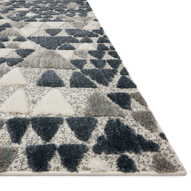 Loloi II Hagen Slate/Denim Power Loomed Rug