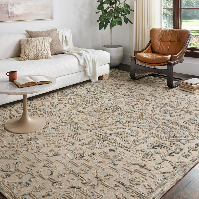 Loloi II Halle Gray/Ocean Hooked Rug