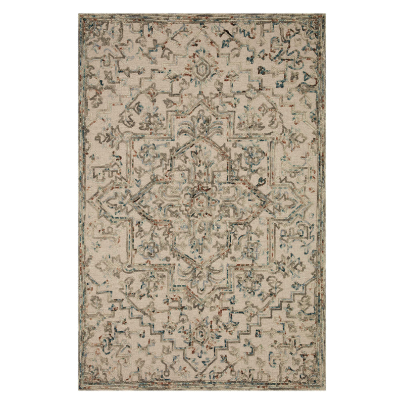 Loloi II Halle Gray/Ocean Hooked Rug