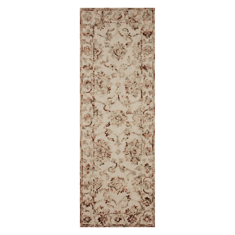 Loloi II Halle Taupe/Rust Hooked Rug