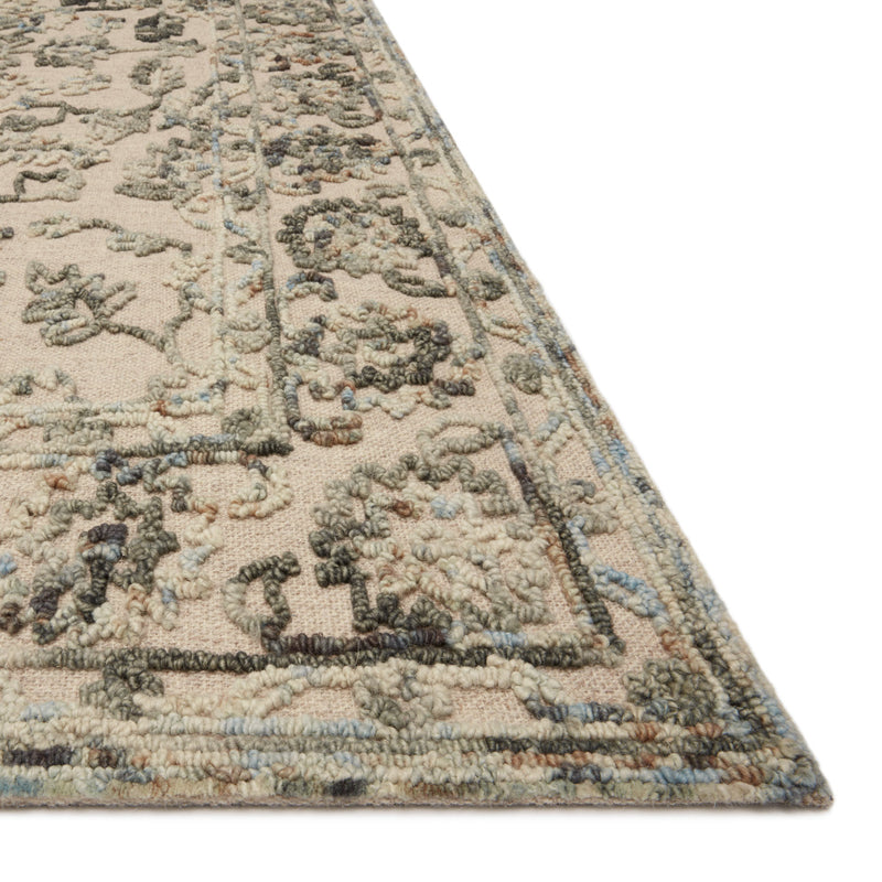 Loloi II Halle Gray/Sky Hooked Rug