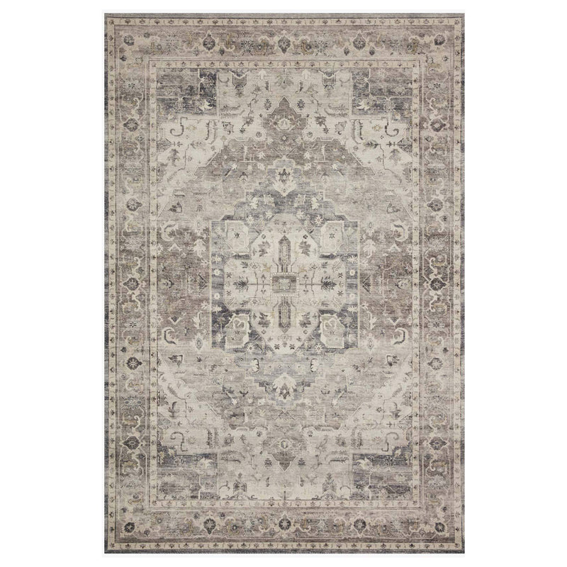 Loloi II Hathaway Steel/Ivory Power Loomed Rug