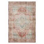 Loloi II Heidi Terracotta/Aqua Power Loomed Rug