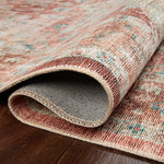 Loloi II Heidi Terracotta/Aqua Power Loomed Rug