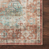 Loloi II Heidi Terracotta/Aqua Power Loomed Rug