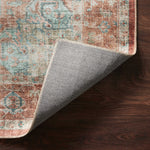 Loloi II Heidi Terracotta/Aqua Power Loomed Rug