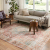 Loloi II Heidi Terracotta/Aqua Power Loomed Rug