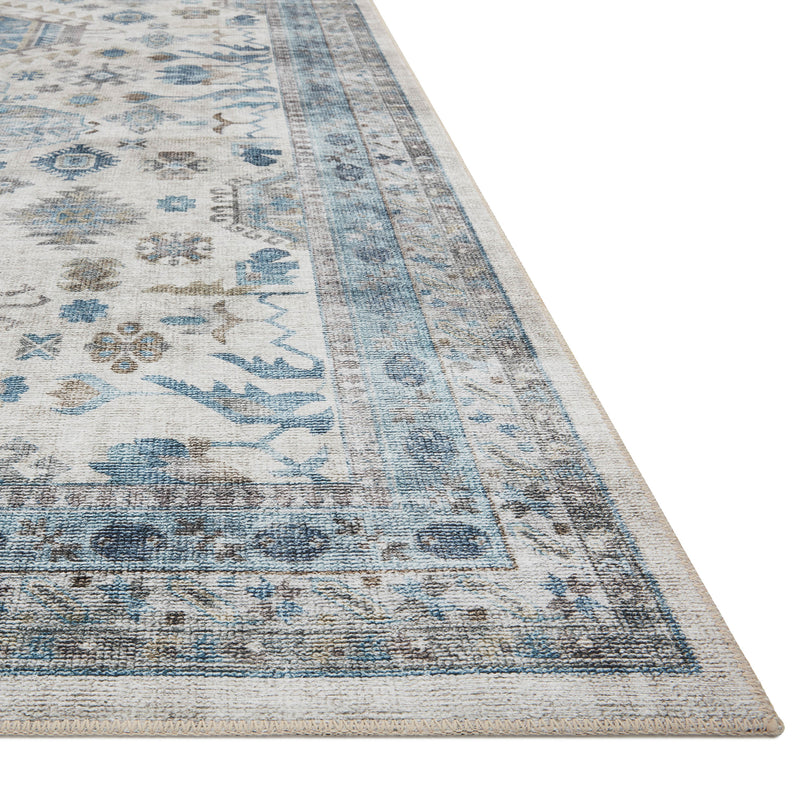 Loloi II Heidi Ivory/Ocean Power Loomed Rug