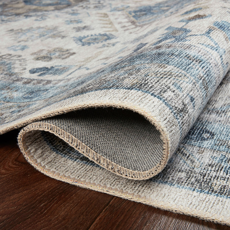 Loloi II Heidi Ivory/Ocean Power Loomed Rug