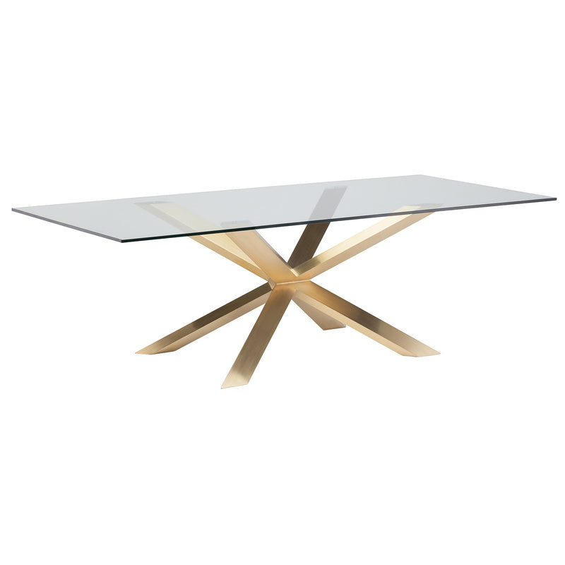 Couture Glass Top Dining Table