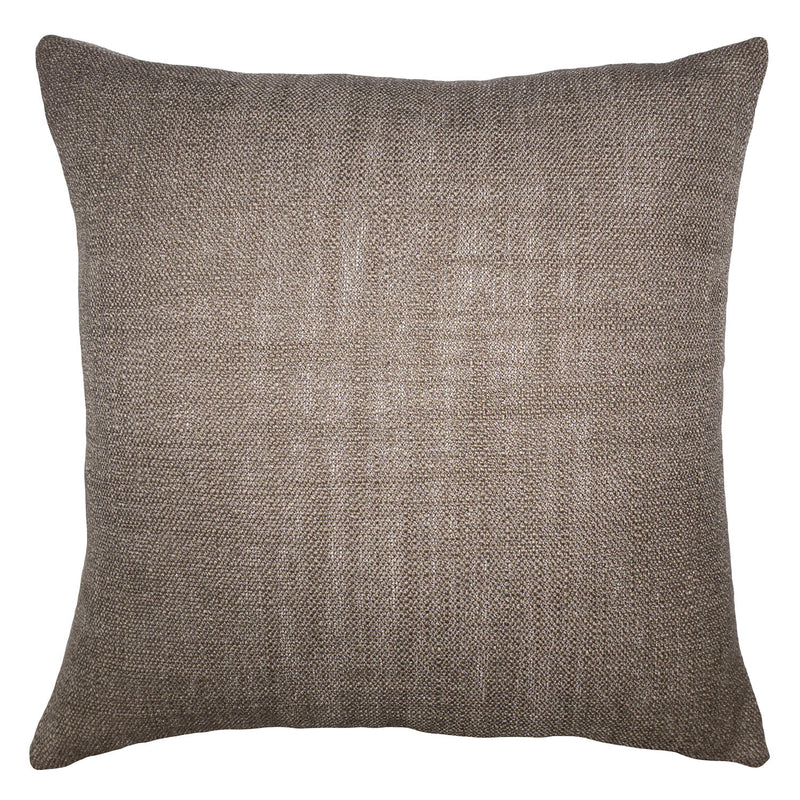 Square Feathers Hopsack Solid Throw Pillow