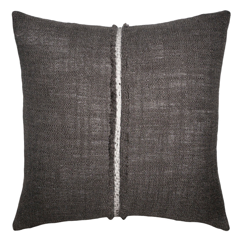 Square Feathers Hopsack Stitched Throw Pillow