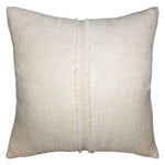 Square Feathers Hopsack Stitched Throw Pillow