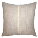 Square Feathers Hopsack Stitched Throw Pillow