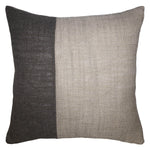 Square Feathers Hopsack Two Tone Throw Pillow