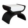 Worlds Away Janna Curved Stool