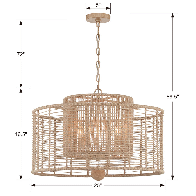 Crystorama Jayna 4-Lght Chandelier