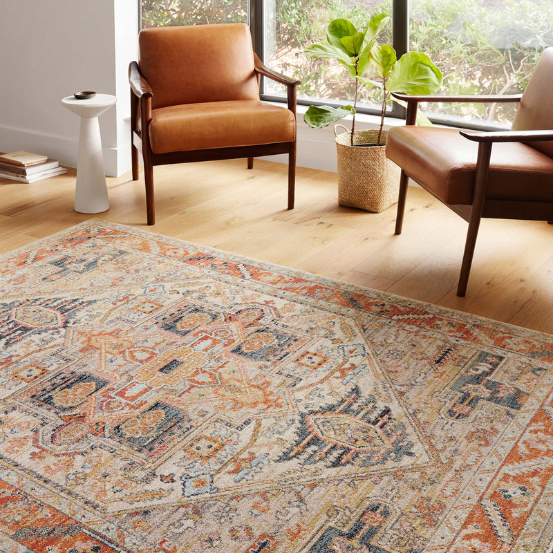 Loloi II Jocelyn Sand/Multi Power Loomed Rug