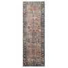 Chris Loves Julia × Loloi Jules Terracotta/Multi Power Loomed Rug