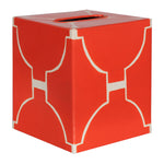 Worlds Away Pattern Geometric Tissue Box Cover