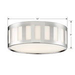 Crystorama Kendal 3-Light Flush Ceiling Mount