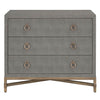 Strand Shagreen 3-Drawer Nightstand