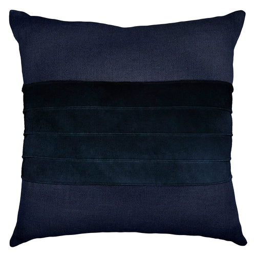 Square Feathers Kendall Indigo Throw Pillow