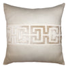 Square Feathers Keyed Throw Pillow