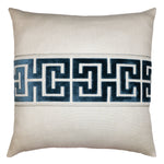 Square Feathers Keyed Throw Pillow