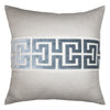 Square Feathers Keyed Throw Pillow