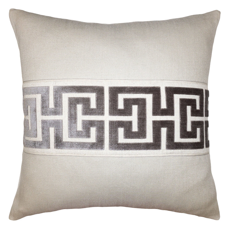 Square Feathers Keyed Throw Pillow