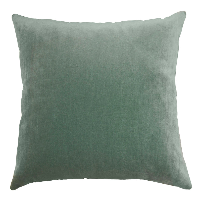 Square Feathers Kyoto Stone Velvet Throw Pillow