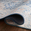 Loloi II Layla Blue/Tangerine Power Loomed Rug