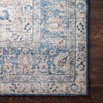 Loloi II Layla Blue/Tangerine Power Loomed Rug