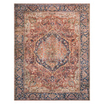 Loloi II Layla Red/Navy Power Loomed Rug