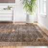 Loloi II Layla Cobalt Blue/Spice Power Loomed Rug