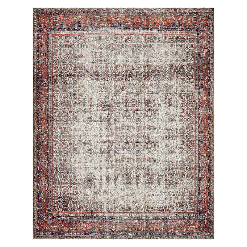 Loloi II Layla Ivory/Brick Power Loomed Rug