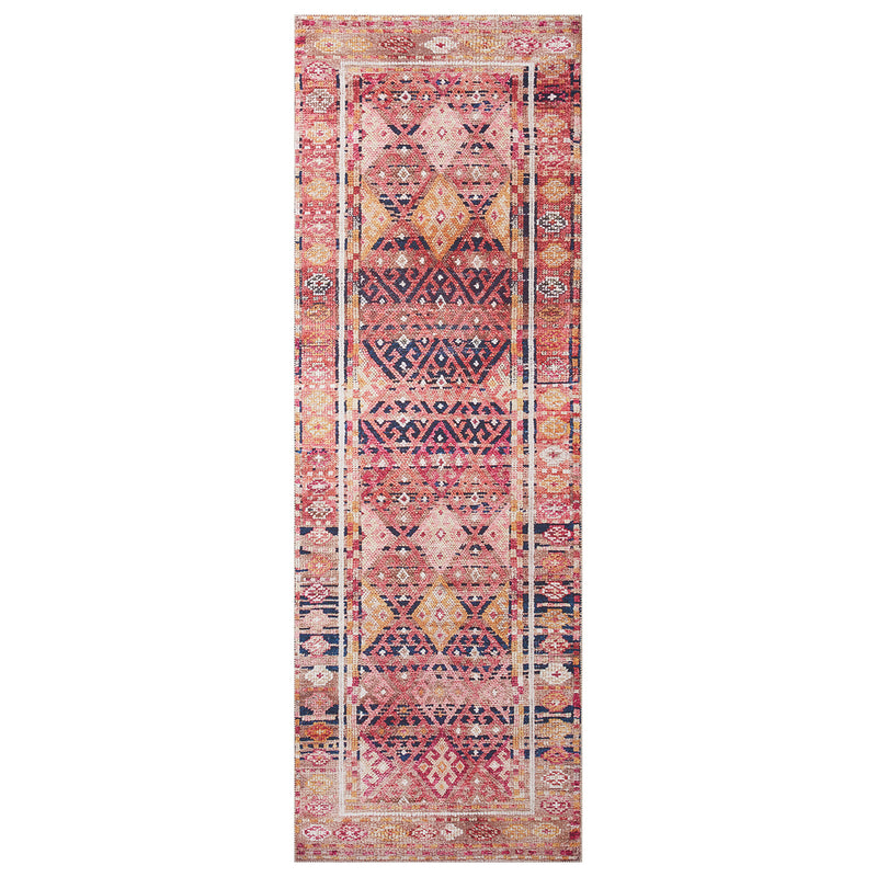 Loloi II Layla Magenta/Multi Power Loomed Rug