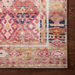 Loloi II Layla Magenta/Multi Power Loomed Rug