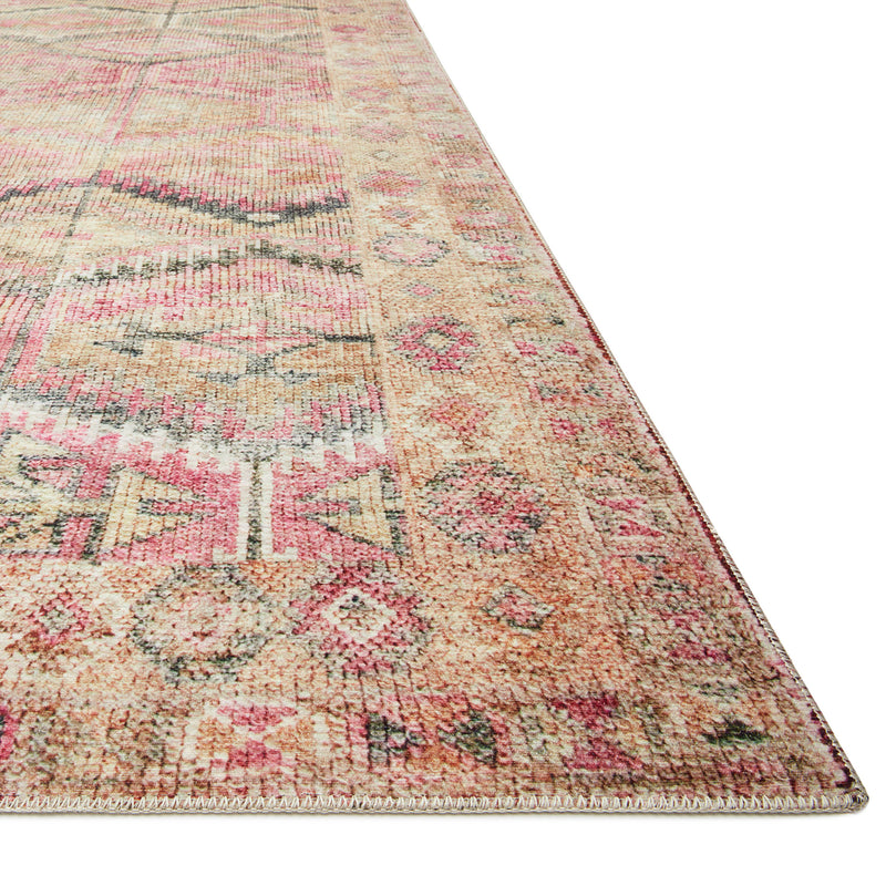 Loloi II Layla Pink/Lagoon Power Loomed Rug