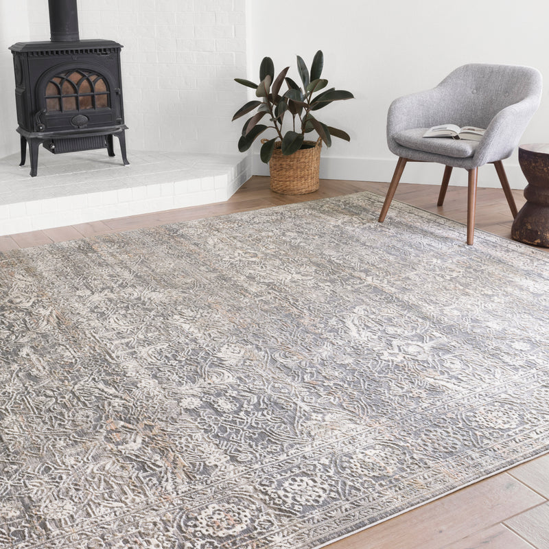 Loloi Lucia Steel/Ivory Power Loomed Rug