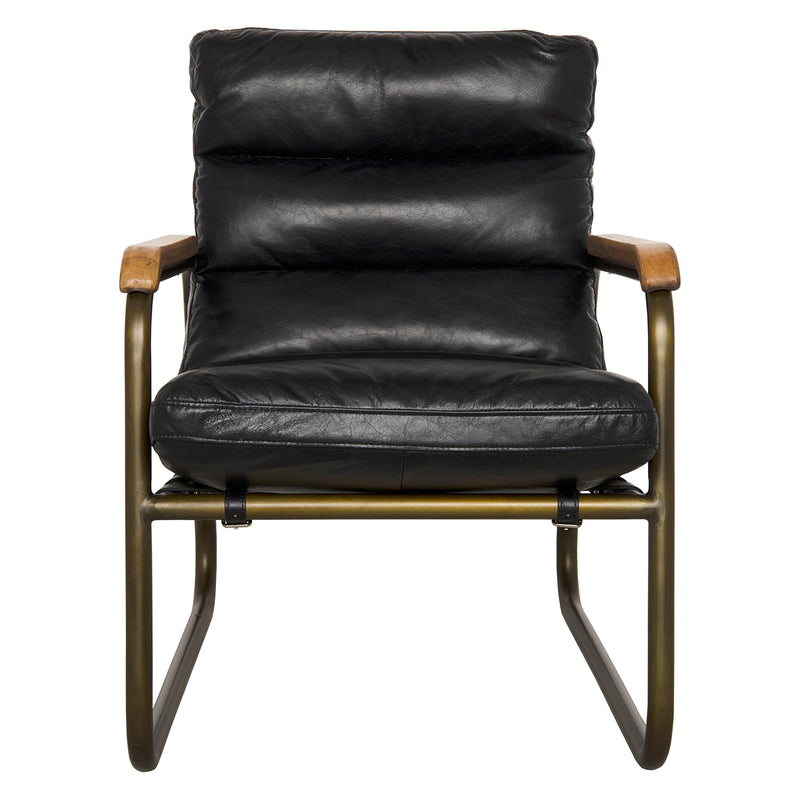 Noir Cowhide Arm Chair