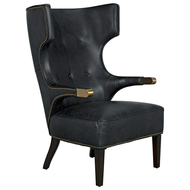 Noir Heracles Leather Chair